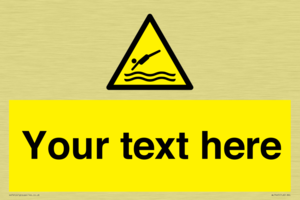 Custom Warning diving area